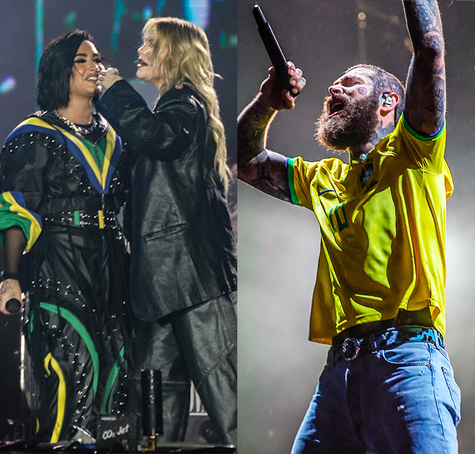 Demi Lovato canta em português com Luísa Sonza e Post Malone anima público mesmo com tempestade. Veja os melhores momentos de <I>The Town</i>