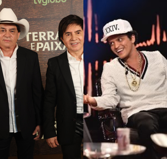 Chitãozinho e Xororó reagem à homenagem de Bruno Mars no <i>The Town</i>