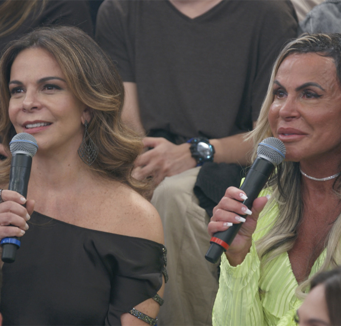 Gretchen e Sula Miranda negam briga e explicam motivo de não aparecerem juntas: <i>- Não temos tempo, mas a gente se ama</i>