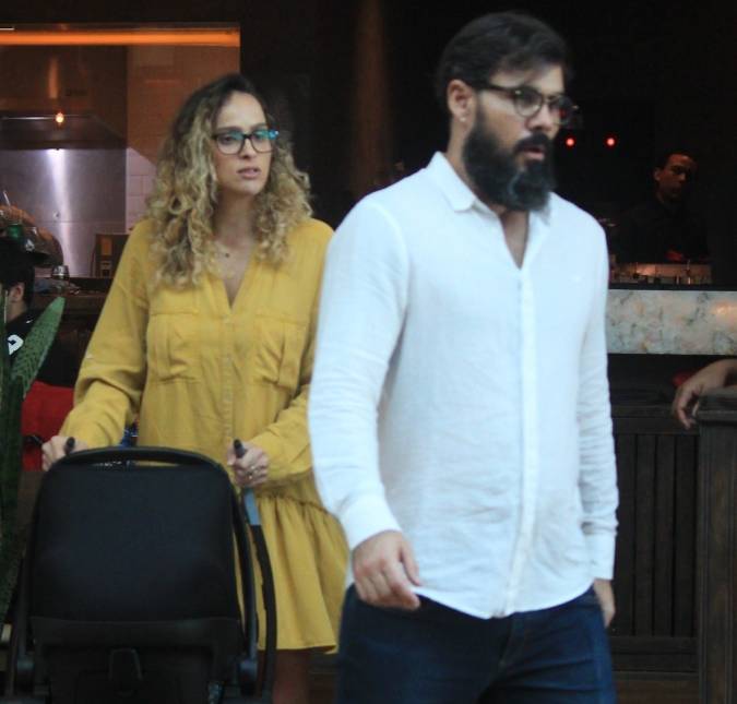 Leticia Cazarré publica foto de Juliano Cazarré com Maria Guilhermina e faz homenagem