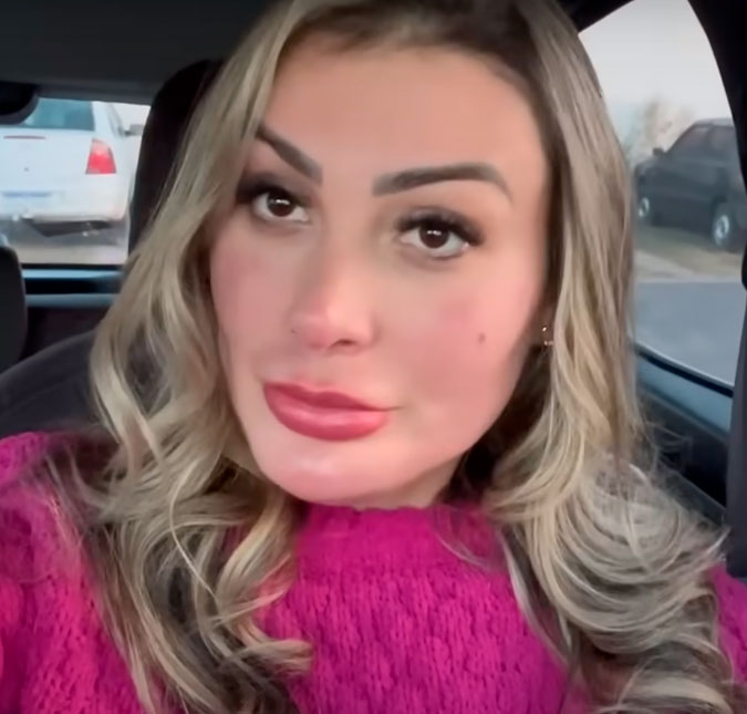 Andressa Urach conta que avião em que estava foi atingido por raio: <i>Deu um barulhão e um clarão</i>