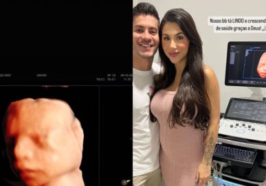 Arthur Aguiar acompanha Jheny Santucci em ultrassom e se derrete ao ver bebê. Veja tudo o que sabemos da gravidez do ex-casal