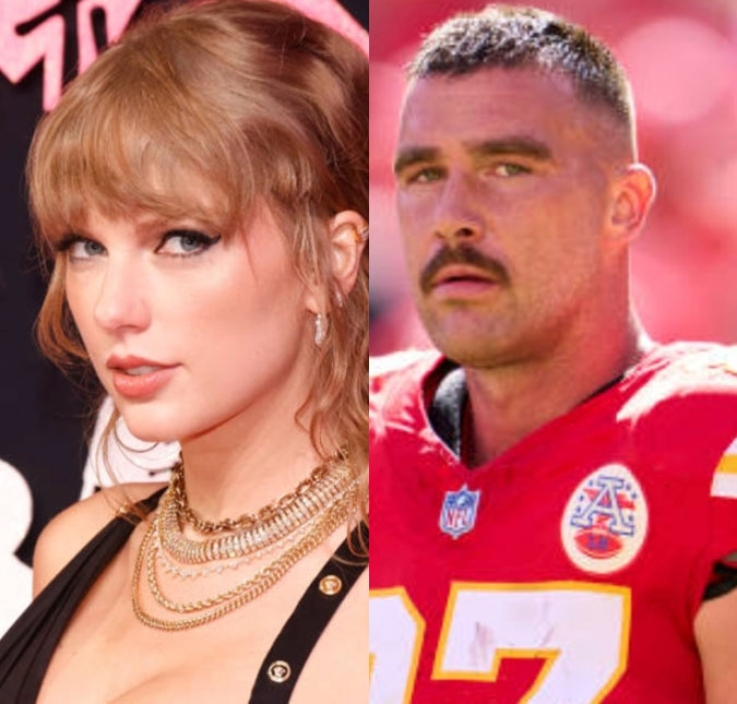 Taylor Swift e Travis Kelce são flagrados andando de mãos dadas pela primeira vez