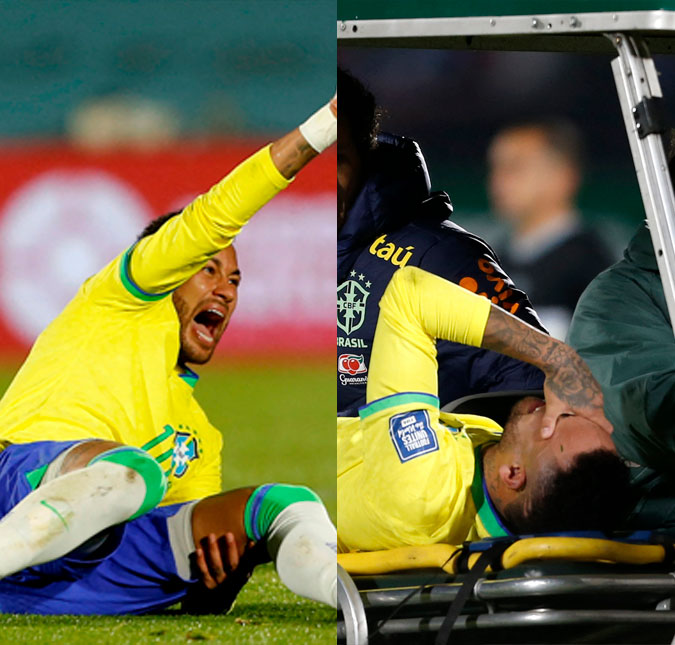 Após sofrer lesão em campo e deixar estádio de muleta, Neymar Jr. se pronuncia nas redes sociais