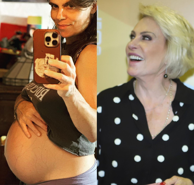 Grávida, filha de Ana Maria Braga exibe barrigão e faz reflexão: <i>Digo que o anjo já chegou pois pulsa aqui dentro como nunca</i>