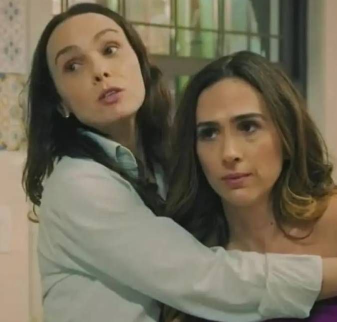 As atrizes se empolgaram para a festa de Halloween de Terra e Paixão