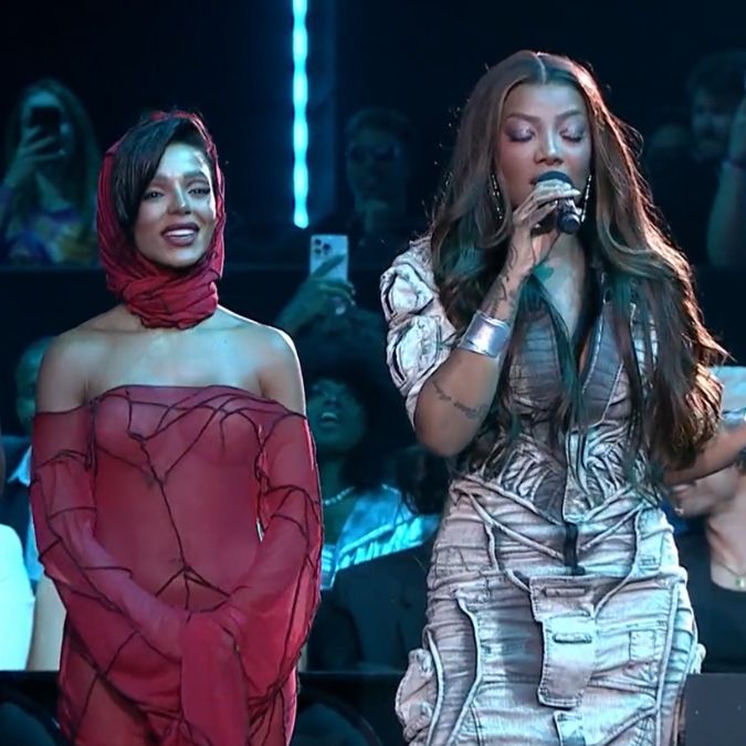 Após polêmica no <i>GP</i> de São Paulo, Ludmilla arrasa ao cantar hino nacional durante <i>Prêmio Multishow</i>; veja