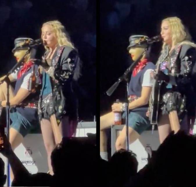Madonna é chamada de gostosa durante <I>show</i> em Portugal e dispara: <I>Deve ter sido um brasileiro</i>