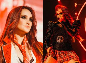 Ombreiras, <I>corsets</i>, minissaias e botas... Veja os <I>looks</i> que Dulce Maria tem usado na turnê do <I>RBD</i>