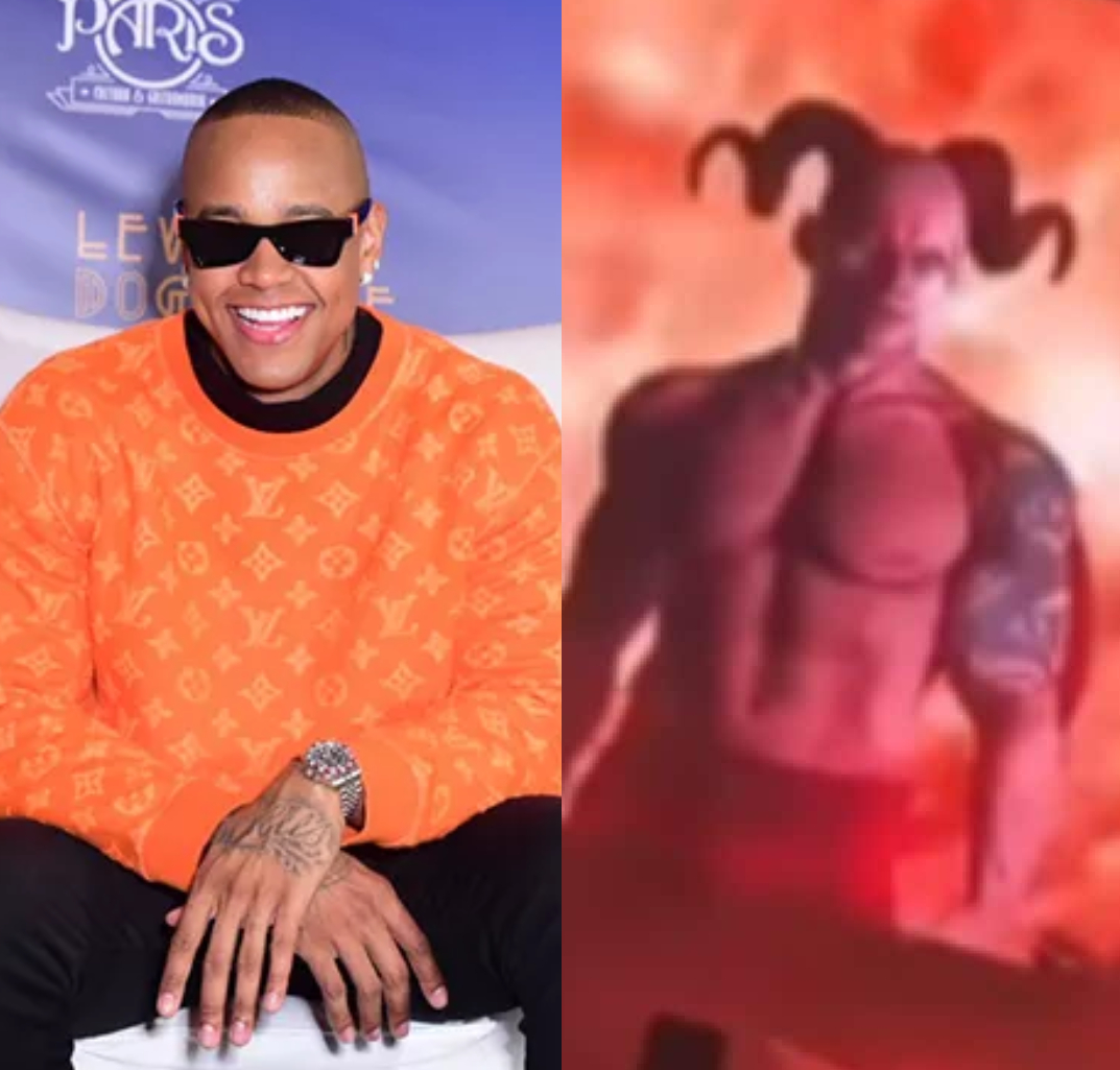 Léo Santana se pronuncia após ser criticado por fazer alusão ao diabo durante <I>show</i>: <I>Sou um homem de Deus</i>