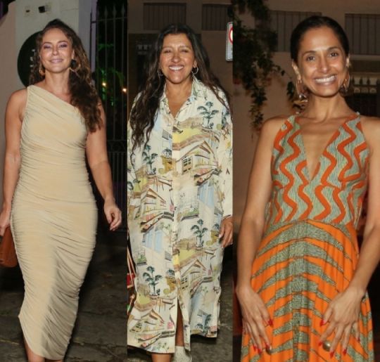 Paolla Oliveira, Regina Casé, Camila Pitanga... Veja os famosos que curtiram o aniversário de 45 anos de idade de Taís Araújo