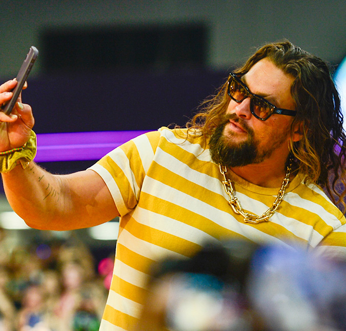 Na <I>CCXP23</i>, Jason Momoa entrega o motivo de ter voltado para <I>Aquaman 2</i>