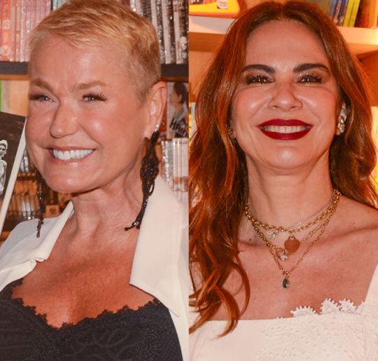 Xuxa Meneghel e Luciana Gimenez prestigiam lançamento do livro de Martha Medeiros
