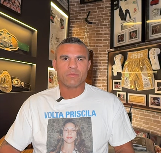 Vitor Belfort relembra desaparecimento da irmã, Priscila Belfort: - <i>Eu nunca imaginava</i>