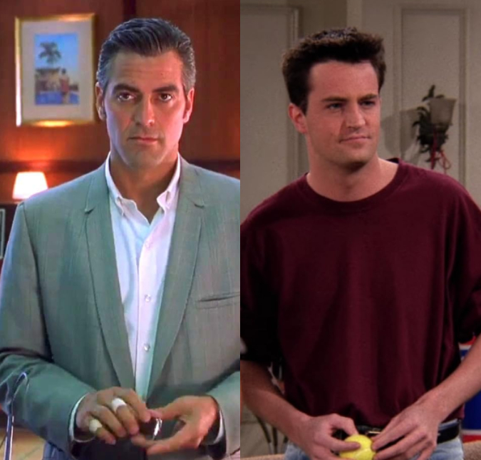 George Clooney revela que era doloroso ser próximo de Matthew Perry na época de <I>Friends: - Ele estava infeliz</I>