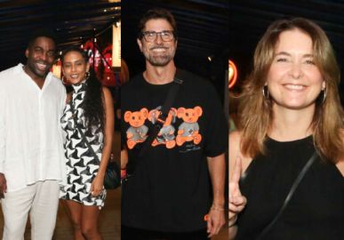 Lazáro Ramos, Taís Araujo, Reynaldo Gianecchini, Claudia Abreu... Famosos curtem <I>show</I> de Pretinho da Serrinha e Jorge Aragão