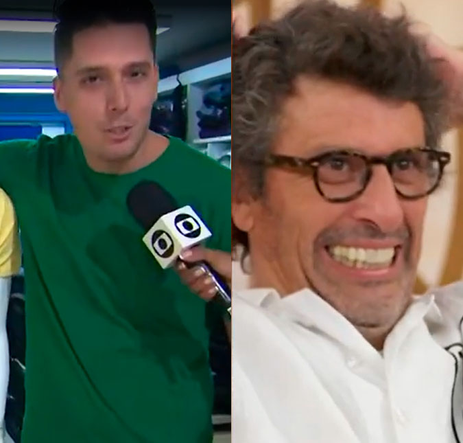 Gafe ao vivo! Homem se confunde e chama Milhem Cortaz de Marcius Melhem