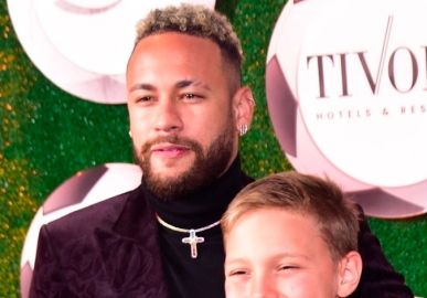 Neymar Jr. mostra Davi Lucca com olho machucado após praticar esporte: <i>- Quer ficar dando bicicleta?</i>