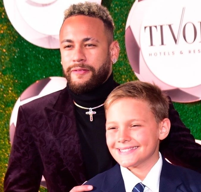 Neymar Jr. mostra Davi Lucca com olho machucado após praticar esporte: <i>- Quer ficar dando bicicleta?</i>