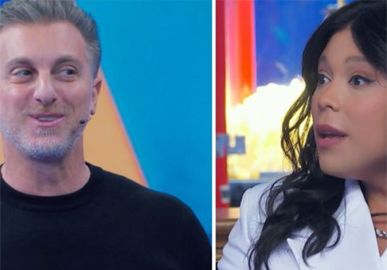 Luciano Huck leva cutucada de Blogueirinha no <i>Domingão</i>: - <i>Pensei que você estava cobrindo férias do Faustão</i>