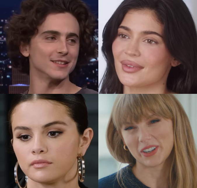 Timothée Chalamet quebra silêncio sobre possível treta entre Kylie Jenner e Selena Gomez, que envolveu até Taylor Swift