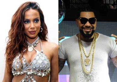 Anitta se irrita após público vaiar participação de Naldo Benny em <i>show</i>: <i>Quem não gostar faz silêncio</i>