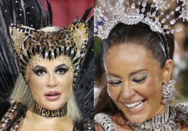 Estreando na Grande Rio, Deolane Bezerra descarta rivalidade com Paolla Oliveira