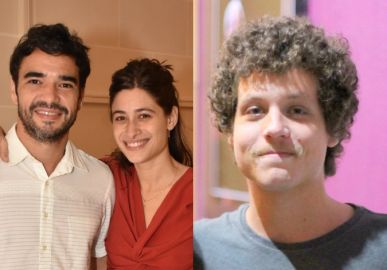Em casamento aberto com Caio Blat, Luisa Arraes é vista beijando filho de Cássia Eller