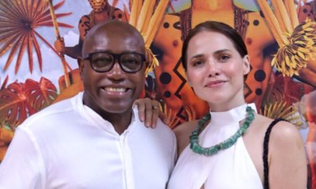 Letícia Colin e Nando Cunha conferem último ensaio do <i>Salgueiro</i>; veja!