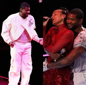 Usher faz apresentação nostálgica no <i>show</i> do intervalo do <i>Super Bowl</i> e entrega tudo nas coreografias