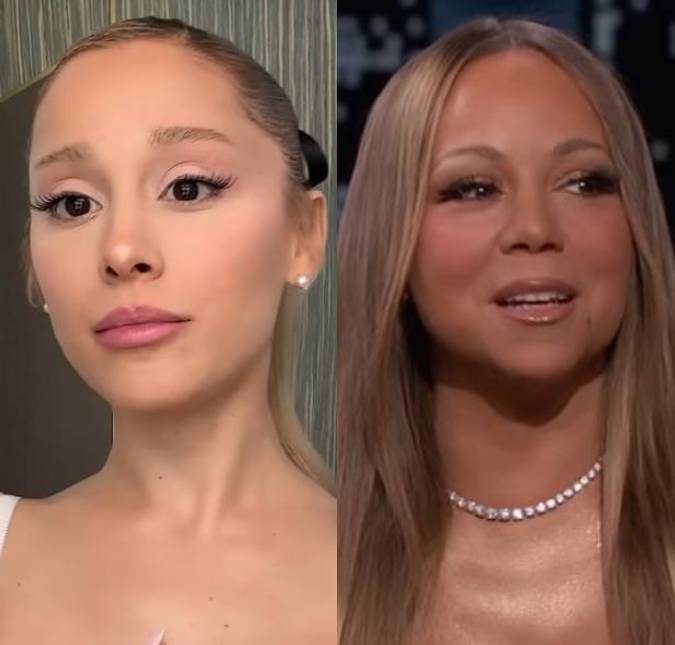 Ariana Grande se emociona ao anunciar música com Mariah Carey: <i>Não consigo acreditar</i>