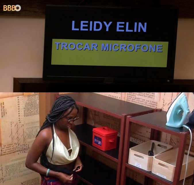 Boninho coloca plano em ação e emite aviso para Leidy Elin trocar o microfone no <i>BBB24: - A gente vai devolver para ela a mesma teoria</i>