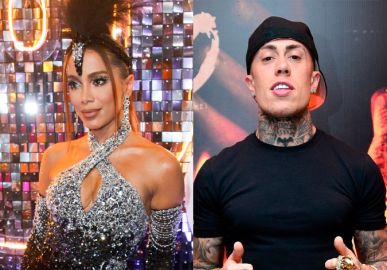 Anitta e MC Daniel são vistos se despedindo em estacionamento após curtirem pré-estreia de filme, diz jornal