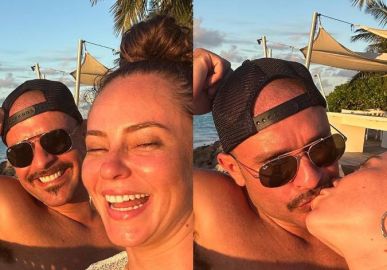 Em viagem nas Ilhas Maldivas, Diogo Nogueira se declara apaixonado para Paolla Oliveira. Veja os melhores momentos do casal