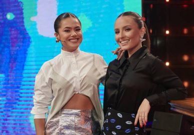 Maísa e Larissa Manoela fazem participação no <I>Domingão com Huck</i> e internautas vão à loucura: <I> SBT sabe que perdeu</i>
