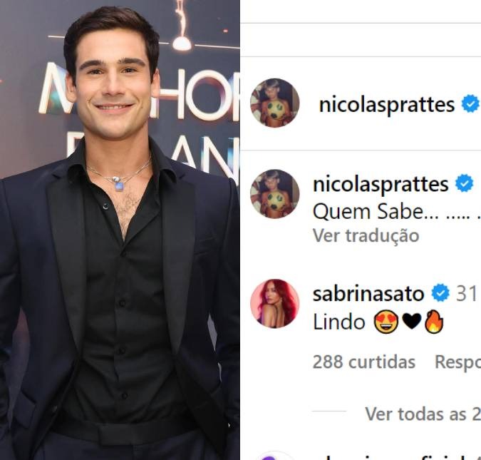 Nicolas Prattes abre álbum de fotos de viagem com Sabrina Sato e ganha elogio da amada