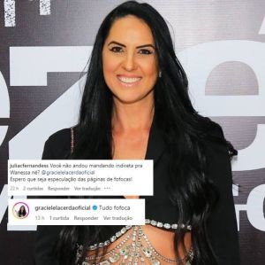 Graciele Lacerda nega que tenha mandando indireta para Wanessa Camargo