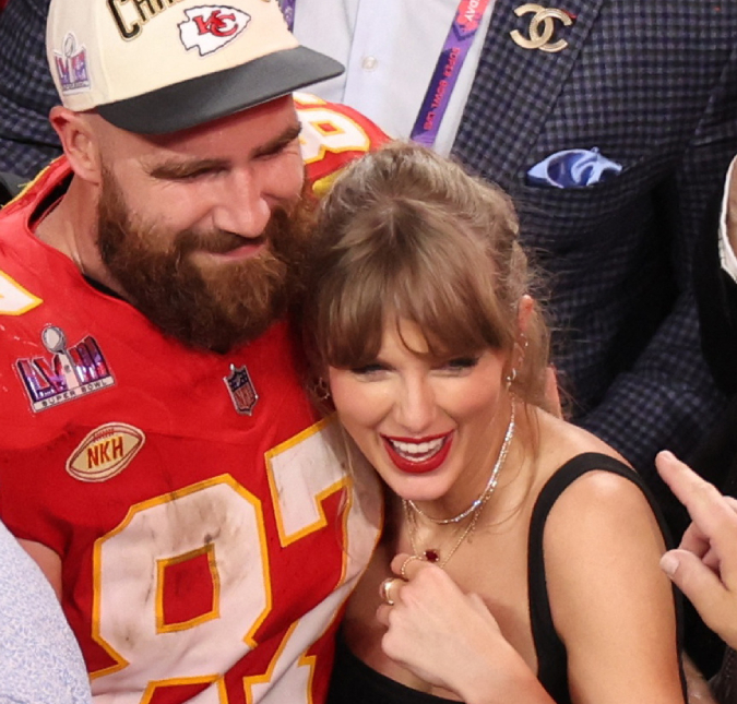 Travis Kelce apoia Taylor Swift em mais um <I>show</I> da <I>The Eras Tour</I>