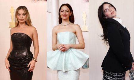 Margot Robbie, Emma Stone, Billie Eilish... Veja os <i>looks</i> dos famosos no <i>Oscar 2024</i>
