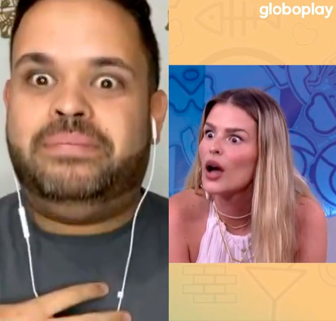 Yasmin Brunet entra em choque após Michel contar que Lucas Buda está solteiro: <i>- Caramba</i>