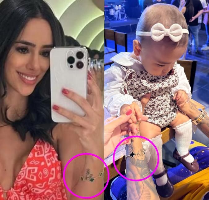 Em meio a boatos de reconciliação, Bruna Biancardi e Neymar Jr. usam mesma pulseira