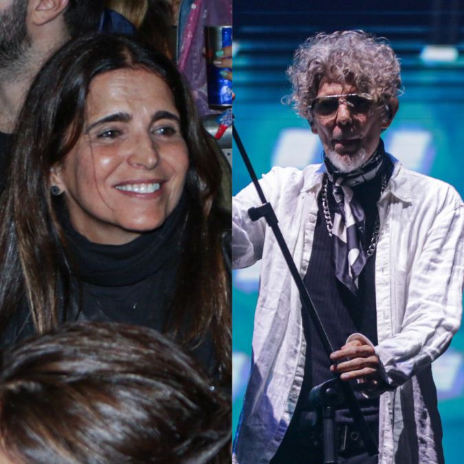 Malu Mader faz rara aparição em <i>show</i> dos <i>Titãs</i> no <i>Lollapalooza</i> e Branco Mello é ovacionado pelo público