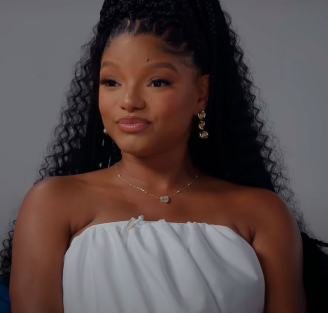 Halle Bailey mostra primeiros cliques em que surge posando com o filho, Halo