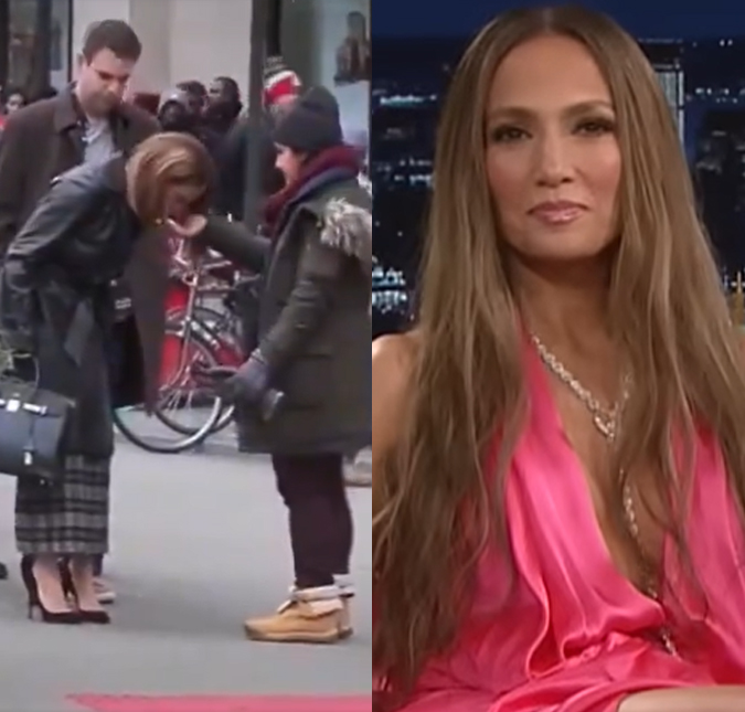 Vídeo de Jennifer Lopez <i>cuspindo</i> chiclete na mão de assistente viraliza e divide opiniões