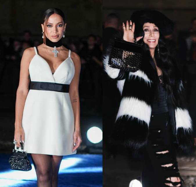 Em evento na Itália, Anitta posa ao lado de Cher e veste <i>look</i> de quase 60 mil reais