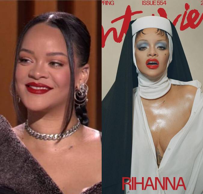 Rihanna abre jogo sobre maternidade e causa polêmica ao posar vestida de freira <i>sexy</i>