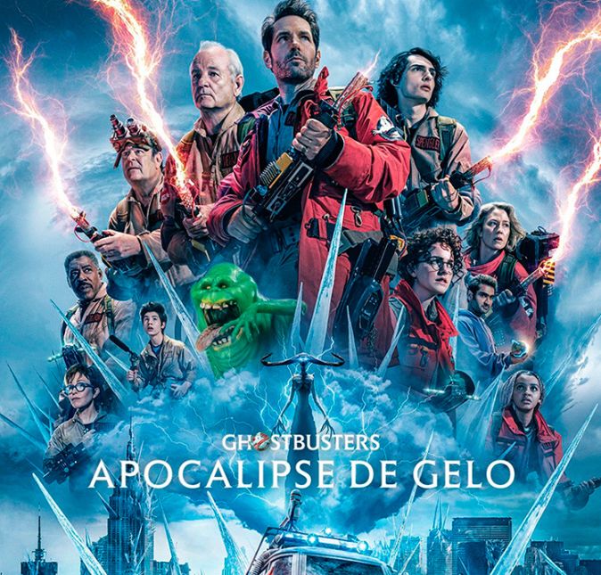 Se tem algo estranho na vizinhança, para quem você vai ligar? CAÇA-FANTASMAS! Lançada em 1984, a franquia ultrapassou gerações e vem fazendo sucesso há 40 anos nos cinemas. E claro, nada mais justo do que também juntar gerações dentro das telonas, não é mesmo? O novo filme da saga, Ghostbusters: Apocalipse de Gelo, reúne o elenco original, formado pelos veteranos Bill Murray, Dan Aykroyd e Ernie Hudson, com o novo grupo, Paul Rudd, Mckenna Grace, Finn Wolfhard e Carrie Coon. O ESTRELANDO já conferiu em primeira mão e te conta (sem spoilers) se vale a pena! Se tem algo estranho na vizinhança, para quem você vai ligar? CAÇA-FANTASMAS! Lançada em 1984, a franquia ultrapassou gerações e vem fazendo sucesso há 40 anos nos cinemas. E claro, nada mais justo do que também juntar gerações dentro das telonas, não é mesmo? O novo filme da saga, Ghostbusters: Apocalipse de Gelo, reúne o elenco original, formado pelos veteranos Bill Murray, Dan Aykroyd e Ernie Hudson, com o novo grupo, Paul Rudd, Mckenna Grace, Finn Wolfhard e Carrie Coon. O ESTRELANDO já conferiu em primeira mão e te conta (sem spoilers) se vale a pena!