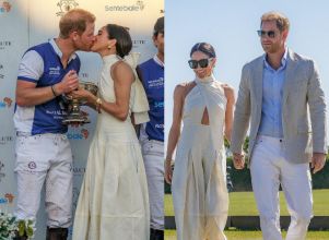 Príncipe Harry e Meghan Markle trocam beijo em evento nos Estados Unidos e fonte diz: <i>Eles são muito amorosos</i>