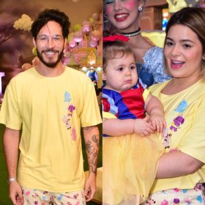 Terceiro dia! De pijama, Viih Tube e Eliezer recepcionam convidados com evento das princesas em aniversário da Lua