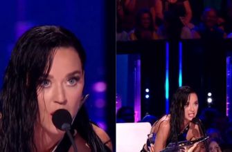 Roupa de Katy Perry desmancha durante gravação de programa, mas cantora brinca: <i>Sua música quebrou o meu top</i>